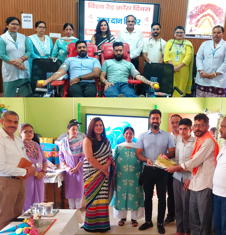 Blood donation camp organized in Regional Hospital on World Red Cross Day.